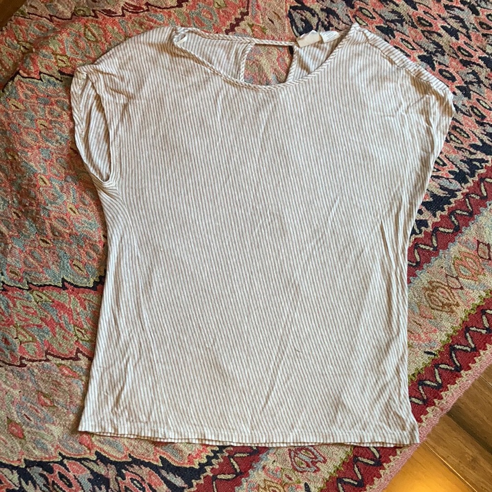 Striped linen top